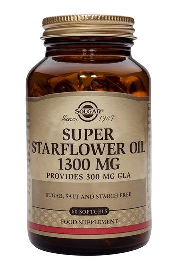 SOLGAR SUPER STARFLOWER OIL 1300 MG 300 MG GLA 60 SOFTGEL